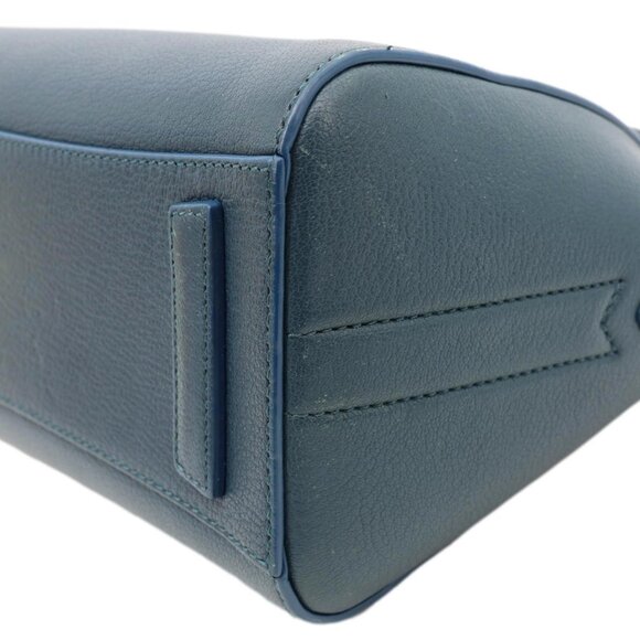Givenchy  Antigona Leather Satchel Shoulder Bag Peacock Blue - Picture 7 of 12
